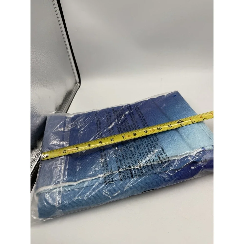 Calvin Klein fragrance Beach Towel in Ombré blue NWT SEALED